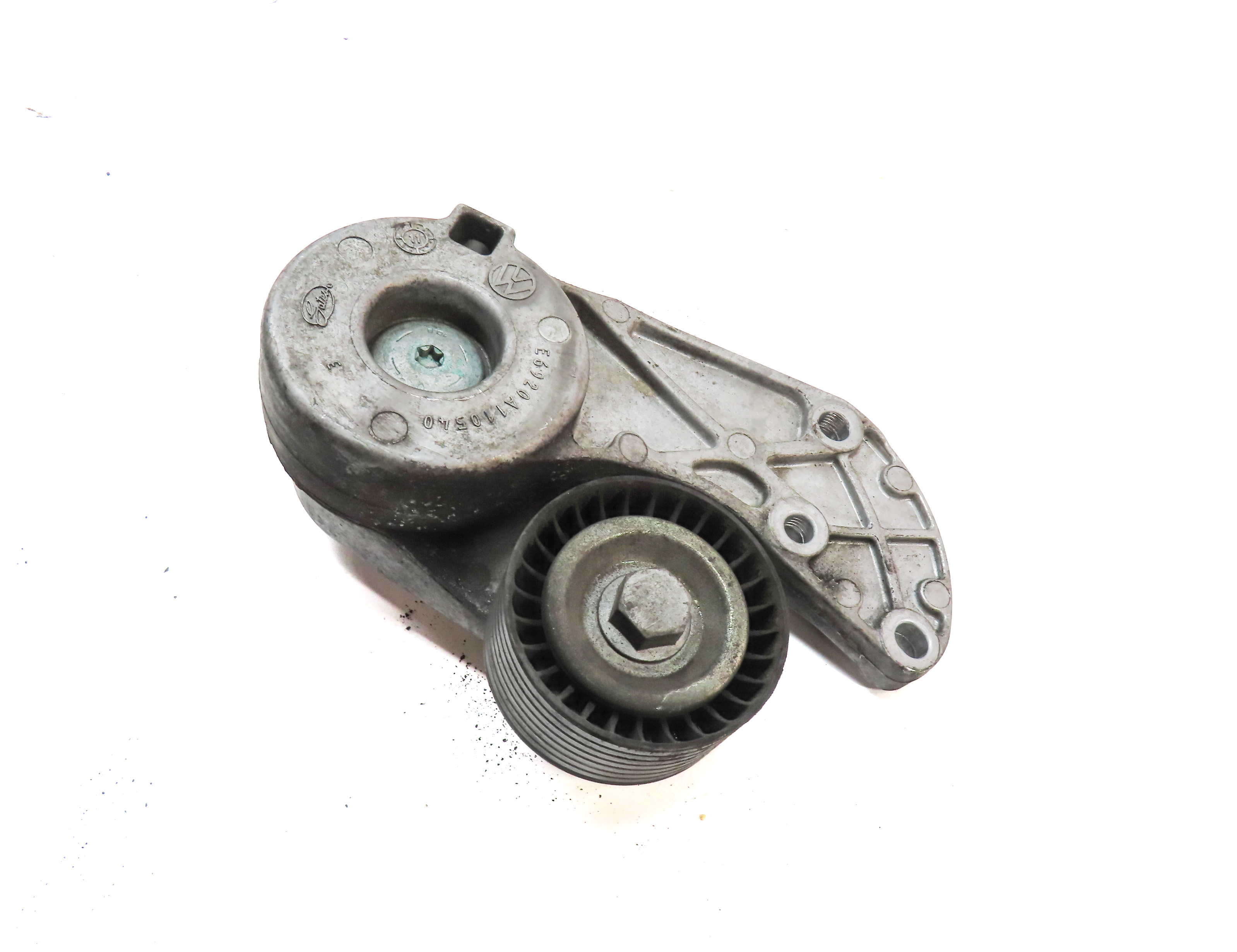 2012 PORSCHE CAYENNE (958) 3.6L NON-TURBO ENGINE BELT TENSIONER PULLEY — exact item pictured